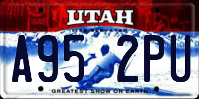 UT license plate A952PU
