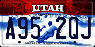 UT license plate A952QJ