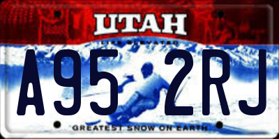 UT license plate A952RJ