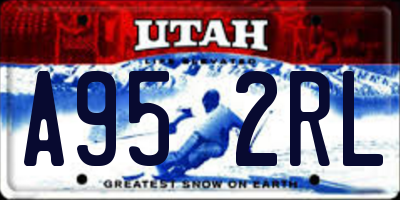 UT license plate A952RL