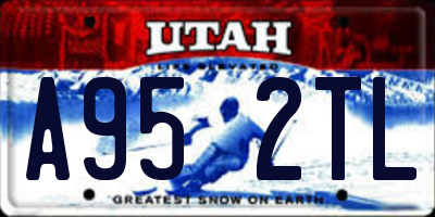 UT license plate A952TL