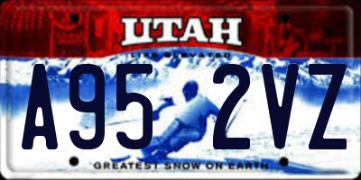 UT license plate A952VZ