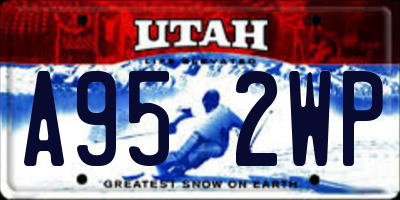 UT license plate A952WP