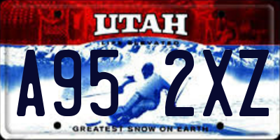 UT license plate A952XZ
