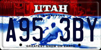 UT license plate A953BY