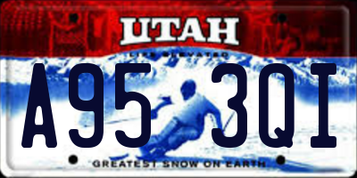 UT license plate A953QI