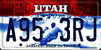 UT license plate A953RJ