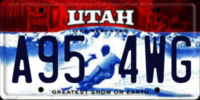 UT license plate A954WG