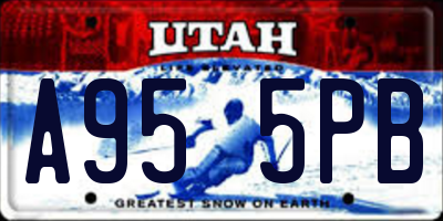 UT license plate A955PB