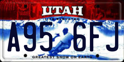 UT license plate A956FJ