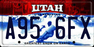 UT license plate A956FX