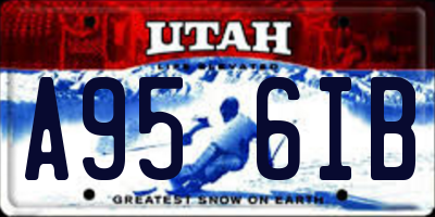 UT license plate A956IB