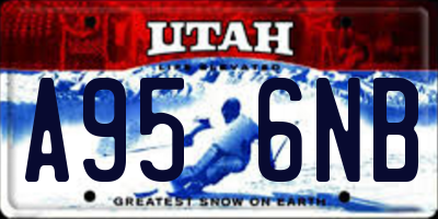 UT license plate A956NB