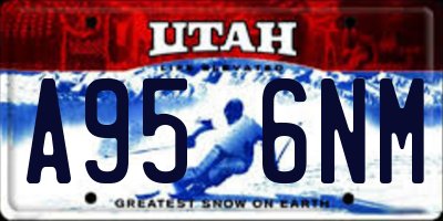 UT license plate A956NM