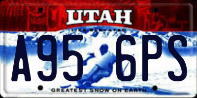 UT license plate A956PS