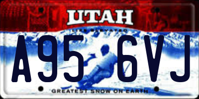 UT license plate A956VJ