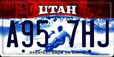 UT license plate A957HJ