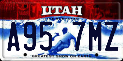 UT license plate A957MZ