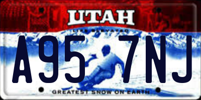 UT license plate A957NJ