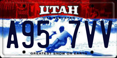 UT license plate A957VV