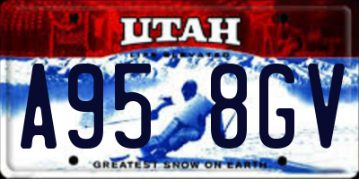 UT license plate A958GV