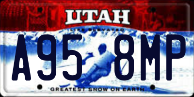 UT license plate A958MP