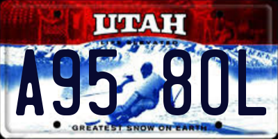 UT license plate A958OL