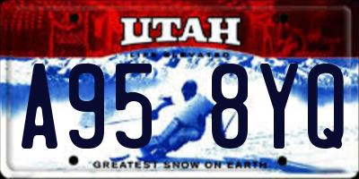 UT license plate A958YQ