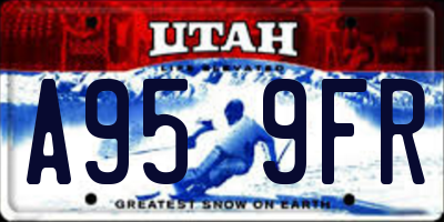 UT license plate A959FR