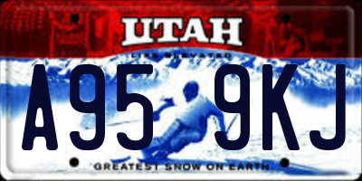UT license plate A959KJ