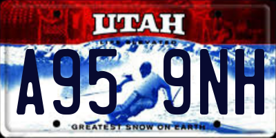UT license plate A959NH