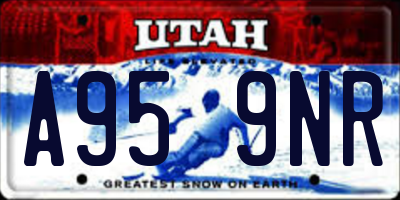 UT license plate A959NR