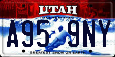 UT license plate A959NY