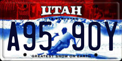 UT license plate A959OY