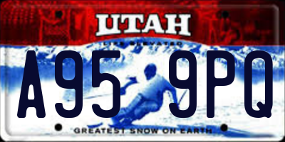 UT license plate A959PQ