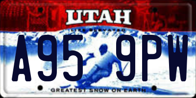 UT license plate A959PW