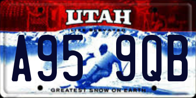 UT license plate A959QB