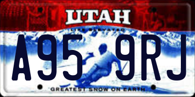 UT license plate A959RJ