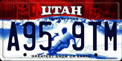 UT license plate A959TM