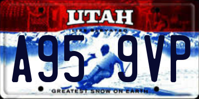 UT license plate A959VP