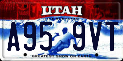 UT license plate A959VT