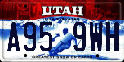 UT license plate A959WH