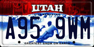 UT license plate A959WM