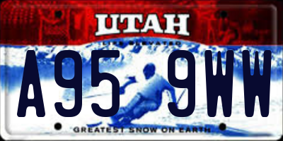 UT license plate A959WW