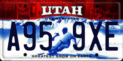 UT license plate A959XE