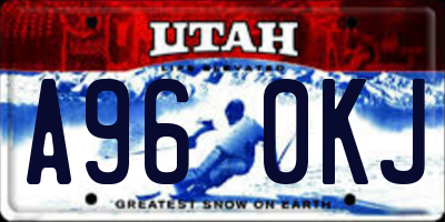UT license plate A960KJ