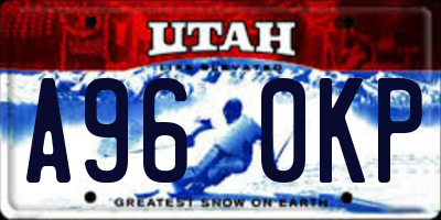 UT license plate A960KP