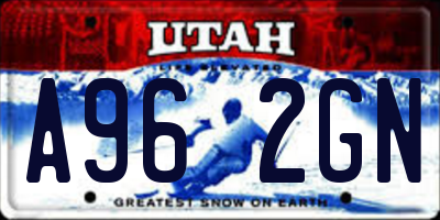 UT license plate A962GN