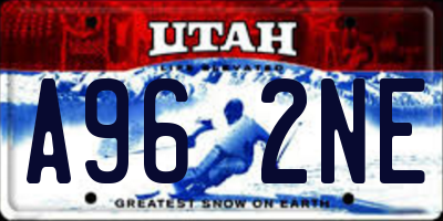 UT license plate A962NE