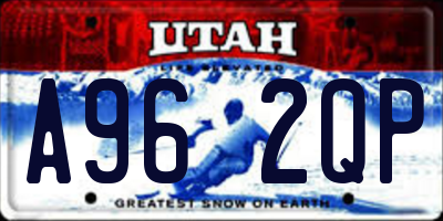 UT license plate A962QP